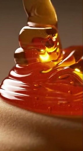 Slow-Motion Caramel Pour: Mesmerizing Macro Cinematic Shot