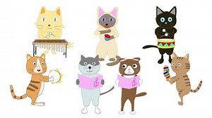 Cat Concert Cats Playing Musical Instruments Stock Footage Video (100% Royalty-free) 1052054395 | Shutterstock