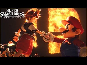 Super Smash Bros Ultimate Sora Reveal Trailer + Gameplay HD