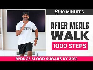 10 min After Dinner Walking Workout | Lower Blood Sugar