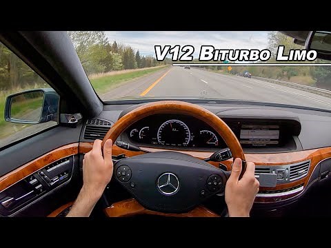 2012 Mercedes Benz S65 AMG - V12 Biturbo ROCKET LIMO POV Drive (Binaural Audio)