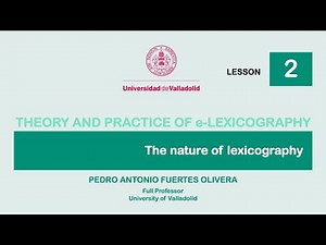 THE NATURE OF LEXICOGRAPHY | e-LEXICOGRAPHY 02