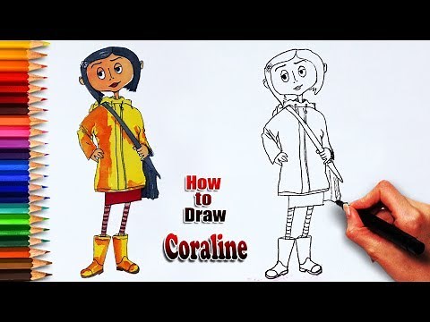 How to draw Coraline | Coraline Drawing | Easy drawing step by step | draw for learning