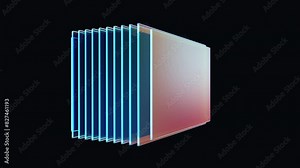 rotating multilayer semiconductor chip, seamless looping