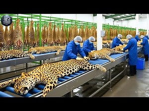 Inside Modern Leopard Leather Factory: From Raw Leopard Skin to High-End Fashion (Full Process)