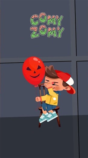 We Are Super Strong! 💪🎈 Count & Pop the Balloons | Comy Zomy #Shorts