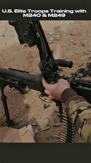 U.S. Elite Troops Training with M240 & M249 – Absolutely Intense!