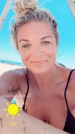 Allie Clifton in black bikini