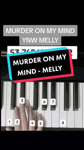 Learn Piano: Murder On My Mind Tutorial by YNW Melly