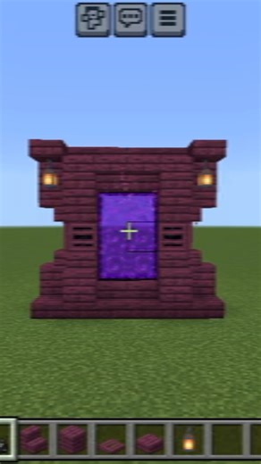 Minecraft Crimson Nether Portal || Royal Gaming #minecraft #shorts