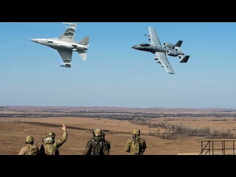 USAF & GERMAN JTAC's Conduct CLOSE AIR SUPPORT A-10 F-16