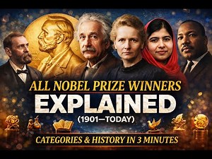 All Nobel Prize Winners Explained (1901–Today) | Categories & History in 3 Minutes
