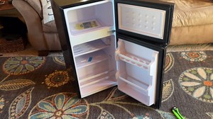 DEMULLER 2.4 Cu.ft Mini Refrigerator Fridge with Freezer Double Door Personal Fridge Black New