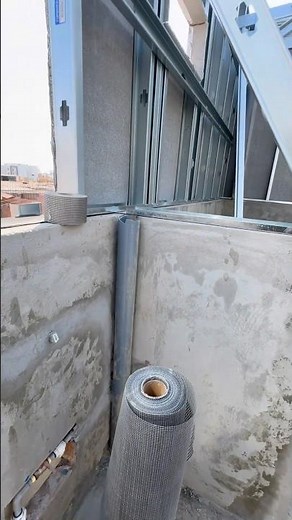 Exterior drywall walls: Triple fiberglass mesh for DEFS system