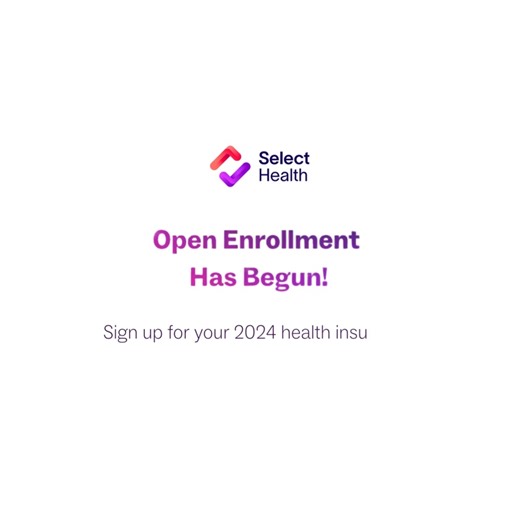 Open Enrollment has begun! Sign up for your 2024 health insurance. To learn more about Select Health and the plans we have to offer, visit - https://selecthealth.org/ --- ¡Comenzó la campaña de inscripciones abiertas! Inscríbase para su seguro de salud 2024. Para obtener más información sobre Select Health y los planes que ofrecemos, visite - https://selecthealth.org/ #OpenEnrollment2024 #HealthInsurance | Select Health