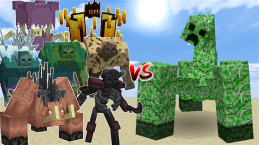 Mutant Creeper Vs Mutant More | Minecraft Bedrock