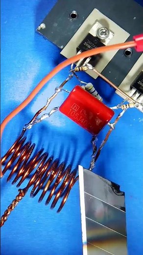 DIY Simple powerfull induction heater circuit at home #diy #shorts #howtomake