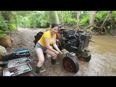 The Genius Girl Restores Flooded Agricultural Machines Abandoned for Years