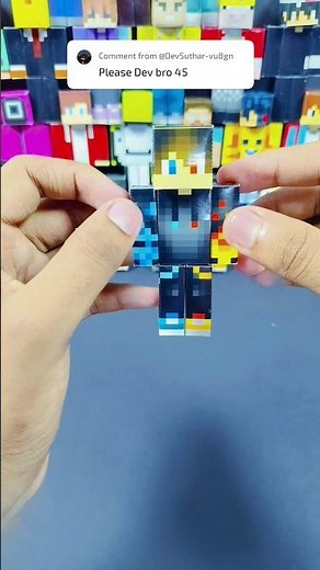 Minecraft Skins Paper Craft ✂️ Easy DIY”#minecraft Skin in Real Life 🤯 (Paper Craft)