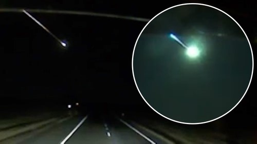 Meteor lights up the sky above Perth