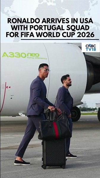 Cristiano Ronaldo Arrives In USA With Portugal Squad for FIFA World Cup 2026 | CR7 | Group K | N18G