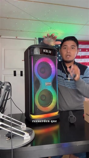 Marengo Rechargeable Bluetooth Karaoke Speaker with LED Lights & Dual Mics,Dynamic LED Lights,FM Radio,USB, Portable Party Speaker with Deep Bass & Stereo Sound for Home and Outdoor Fun Audio Christmas gift