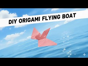 How to make flying boat | Diy flying boat craft | Flying boat for kids