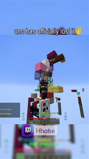 I HAVE OFFICIALLY LOST IT PLAYING PILLARS OF FORTUNE #minecraft