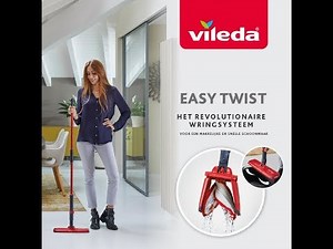 Vileda Easy Twist - vlak schoonmaaksysteem met een geïntegreerd uitwringmechanisme