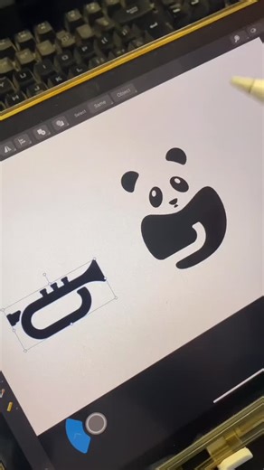 Logo Design Ideas on Instagram: "Trumpet panda logo Combination trumpet and panda @rendycemix Do you need logo design? 👉 DM us #logoideas_ #logo #logos #usa #california"