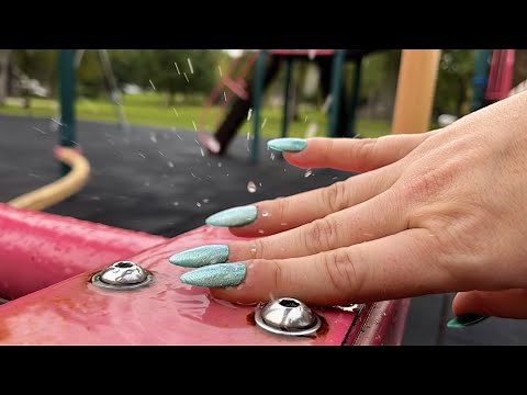 Outdoors ASMR at the Park and more - Tapping / Scratching
