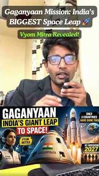 Gaganyaan Mission: India’s BIGGEST Space Leap| Only 3 Countries Did This Before| Vyom Mitra Revealed