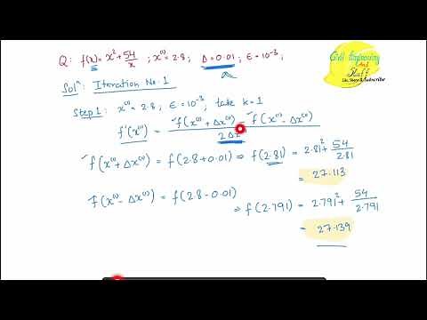 Newton Rapson Method with Numerical Example | Optimization Techniques | Gradient Based Method