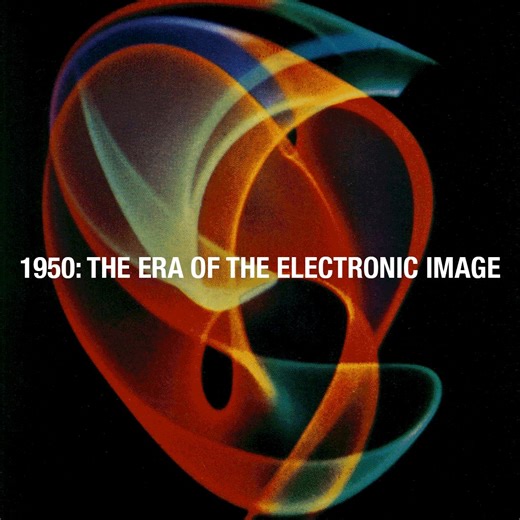 1950: The Era of the Electronic ImagePreceding the widespread availability of mainframe computers, innovative technologists transformed the oscilloscope into an artistic tool, manipulating electronic signals into some of the earliest examples of digital art.More below.