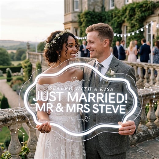 Custom Wedding Marquee Sign Battery Operated LED Neon Light Handheld Acrylic Party Reception Decor Personalized Gift Bottle Service Sign - Etsy