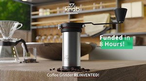 Knob Coffee Grinder | There is no axle!