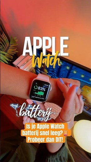 Zo gaat je Apple Watch batterij veel langer mee!⌚️🔋