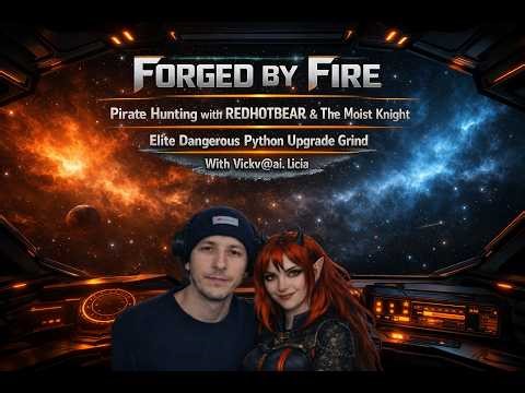 Forged by Fire Pirate Hunting with REDHOTBEAR | Elite Dangerous Python Upgrade Grind Vicky@ai_licia