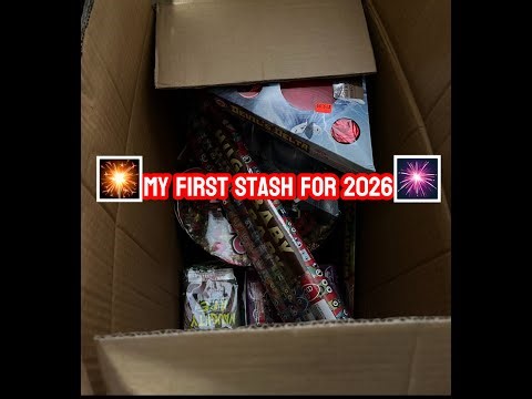 Firework stash for 2026 | Fist one