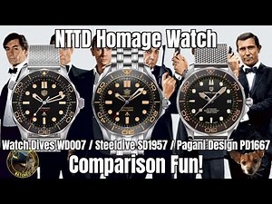 NTTD Homage Automatic Dive Style Watch Comparison Fun!