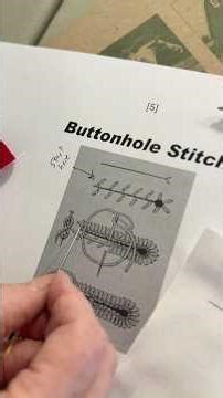 How to sew a buttonhole by hand #sewing #buttonhole #buttonholestitch #handmade #sewingtutorial