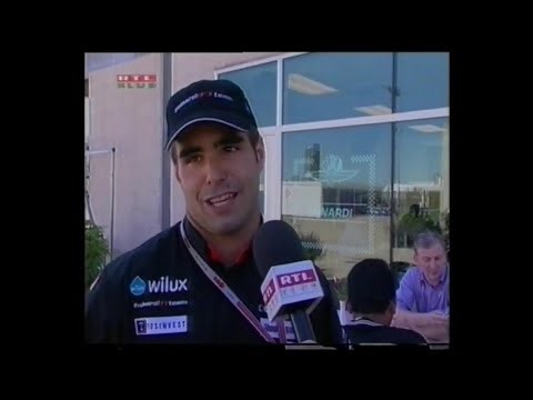 2004 F1 USA GP - Celebrating Minardi/Zsolt Baumgartner point scoring race