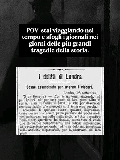 📰 Svegliarti una mattina qualunque, comprare il giornale e leggere una notizia destinata a entrare nella storia. Gli omicidi di Whitechapel che terrorizzano Londra. Il Titanic che affonda nelle gelide acque dell'Atlantico. L'onda del Vajont che cancella interi paesi in pochi minuti. Noi oggi conosciamo queste vicende come pagine di storia. Ma per chi le lesse sul giornale la prima volta erano il presente: fatti appena accaduti, tragedie ancora incomprensibili, notizie capaci di lasciare senza p