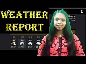 Weather Report - English Speaking Practice