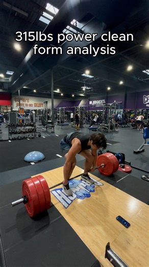Adam Morales Garciga on Instagram: "315lbs power clean form analysis #speed #motivation #track #shorts #fyp #gym #athlete #fitness"