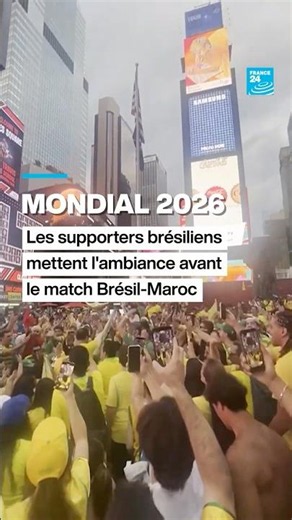 ⚽️ 🇧🇷 Mondial 2026 : les supporters brésiliens animent Time Square à New York
