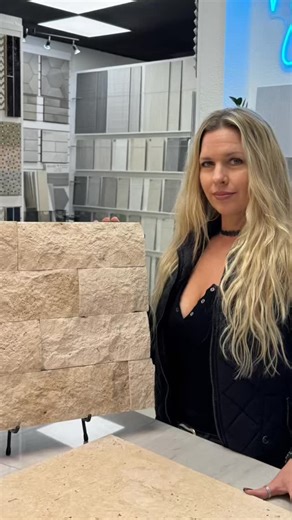 Tile Source One on Instagram: "Kelly is breaking down the beauty of travertine! ✨ From its natural elegance to its versatile finishes, travertine brings timeless texture and warmth to any space. Whether you’re thinking floors, walls, or custom accents, Kelly shows why this classic stone remains a top choice for design lovers. 🏡🪨 #TileSourceOne #Travertine #NaturalStone HomeDesign LuxuryTiles InteriorInspo VegasDesign TileTalk StoneBeauty"