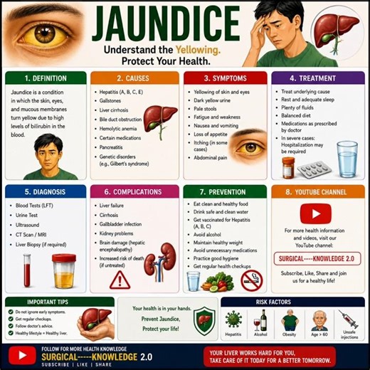 Jaundice Explained | Causes, Symptoms, Diagnosis, Treatment & Prevention | Complete Health Guide