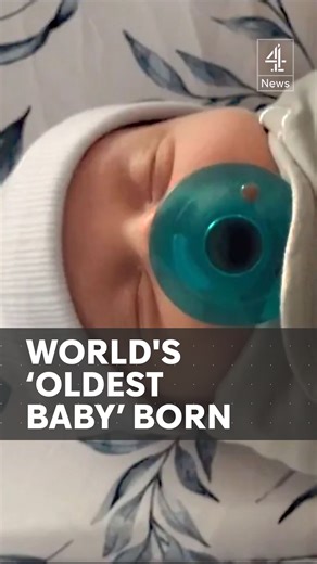 34K views · 177 reactions | The world's oldest baby has been born from a human embryo frozen more than 30 years ago. Thaddeus Daniel Pierce has set a new world record - the longest an embryo has been frozen before resulting in a live birth. It was among four embryos which were originally created in 1994 through IVF. #ThaddeusDanielPierce #OldestBaby #Baby #Embryo #WorldRecord #Channel4News | Channel 4 News | Facebook