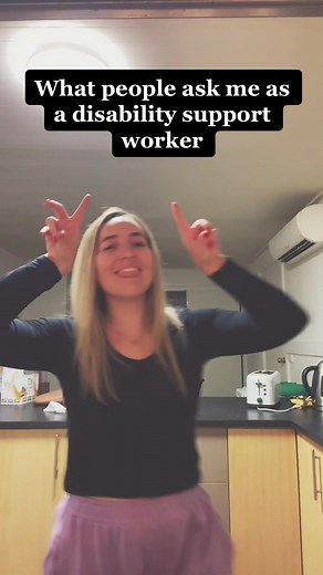 Comment “Hi” if you are a disability support worker 🥰 #ask #disability #supportworker #equality #love #fyp